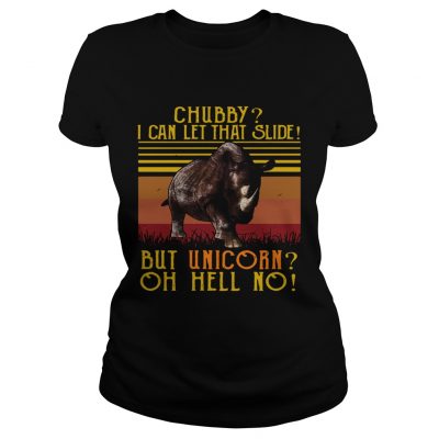 Rhino chubby I can let that slide but unicorn oh hell no vintage Ladies Tee