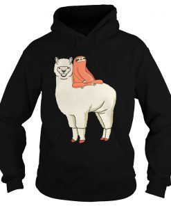 Sloth Riding Llama Hoodie
