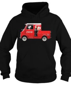 Snoopy Drink CoCa Red Car Hoodie
