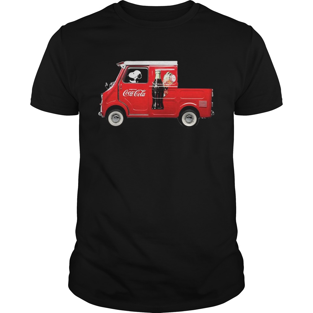 Snoopy Drink CoCa Red Car Shirt
