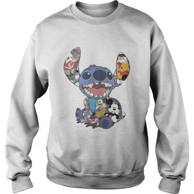 Stitch And Disney Characters Sweater