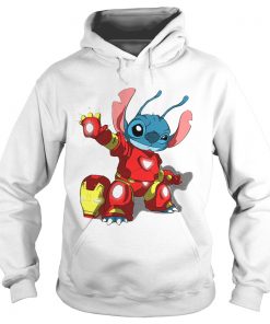 Stitch with Iron Man Avengers with Lilo and Stitch Disney combo Hoodie