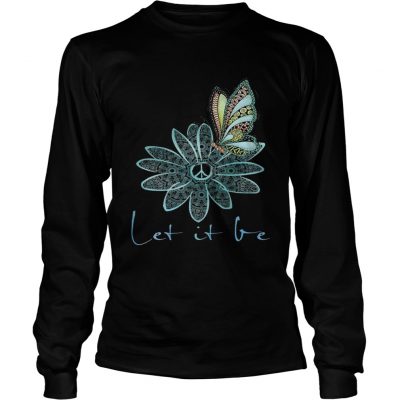 The Beatles Flower Butterfly Let It Be Longsleeve Tee