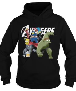 The Simpsons Marvel Avengers Endgame Hoodie