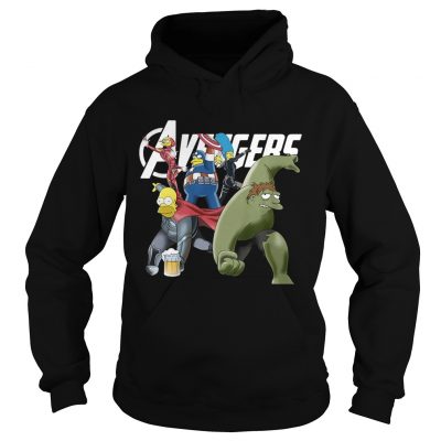 The Simpsons Marvel Avengers Endgame Hoodie