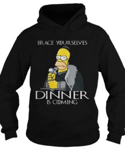The Simpsons brace yourselves dinner is coming Hoodie