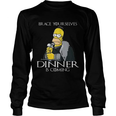 The Simpsons brace yourselves dinner is coming Longsleeve Tee