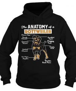 The anatomy of a Rottweiler clever mind soulful eyes snack detector Hoodie