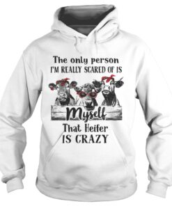 The only person Im really scared of is myself that heifer is crazy Hoodie