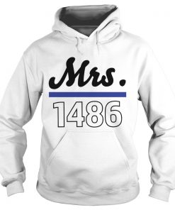 Thin blue line police Mrs 1486 Hoodie