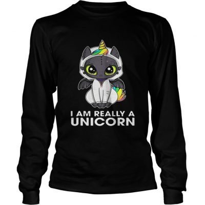 Toothless I am really a Unicorn Longsleeve Tee