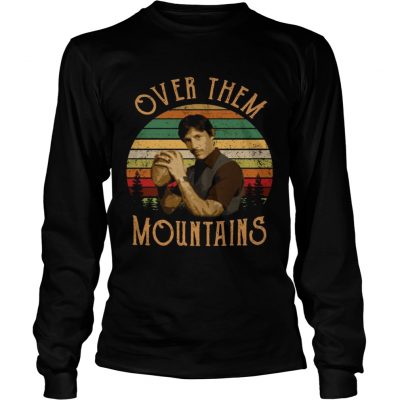 Uncle Rico Over them mountains vintage retro sunset Longsleeve Tee