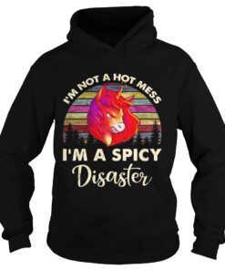Unicorn Im not a hot mess Im a spicy disaster Hoodie