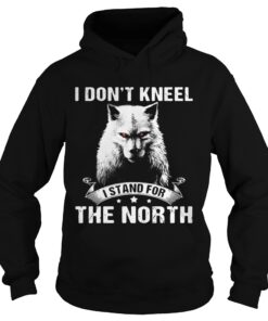 Wolf I dont kneel I stand for the North Hoodie