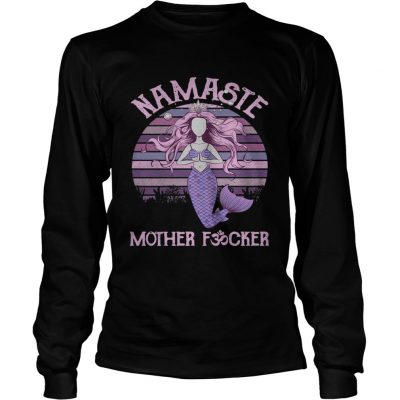 Yoga Mermaid namaste mother fucker Longsleeve Tee