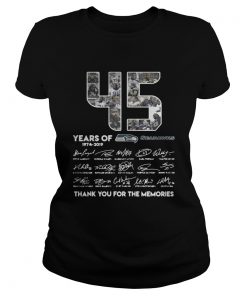 45 years of Seattle Seahawks 1974 2019 signature thank you for Classic Ladies