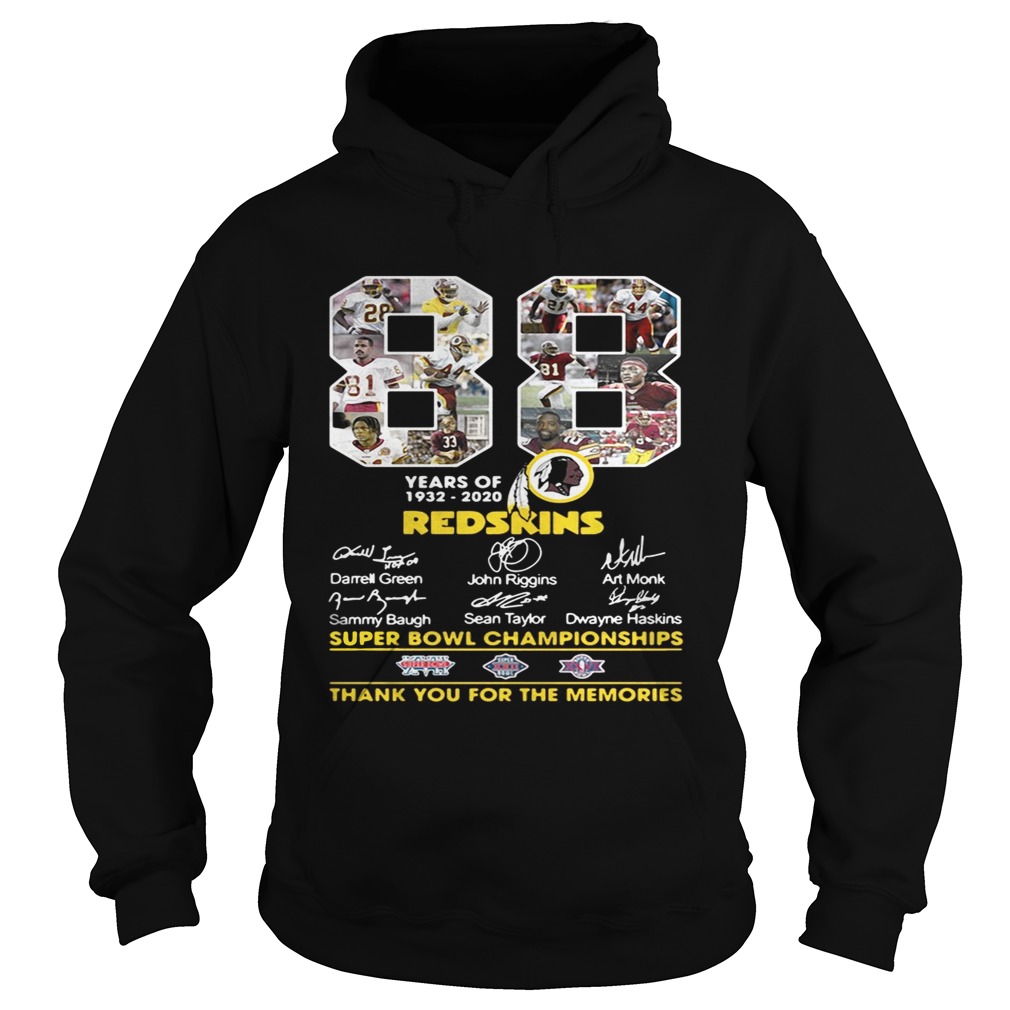 88 years of 19322020 Washington Redskins Signature Hoodie