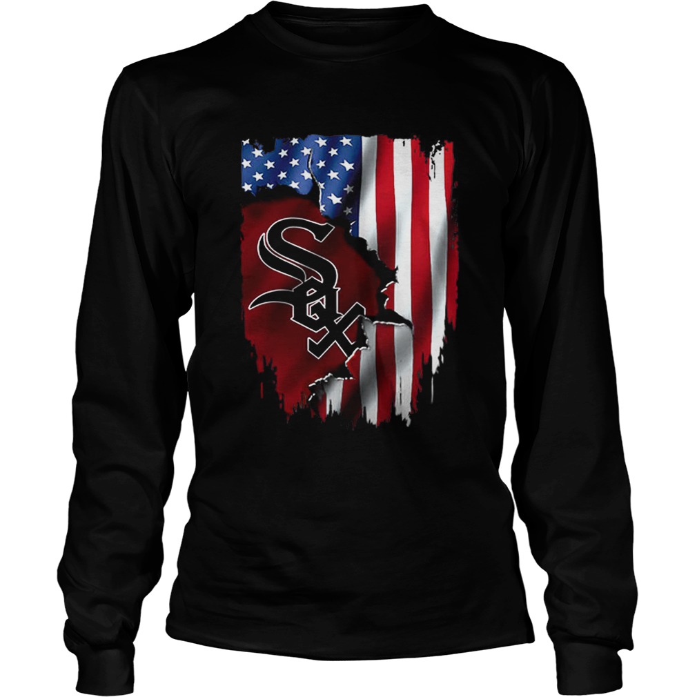 American Flag MLB Chicago White Sox LongSleeve