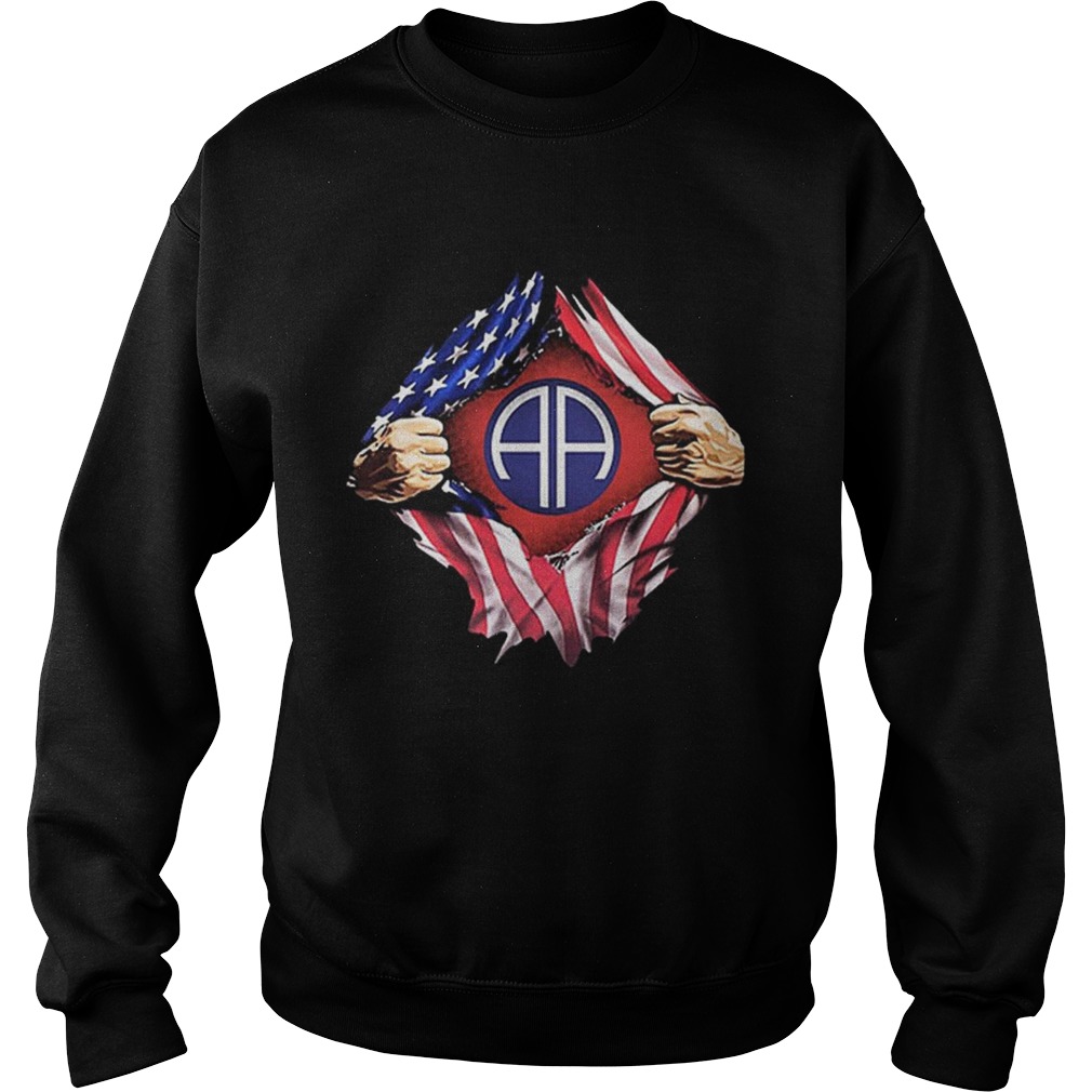 American flag 82nd Airborne Division Sweatshirt
