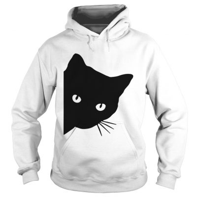 Black catface watching Hoodie