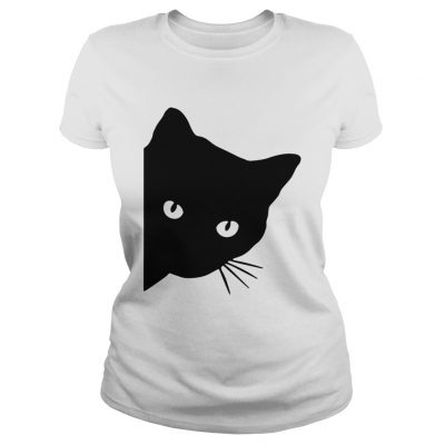 Black catface watching Ladies Tee