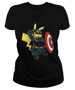 Captain America pikachu marvel avengers  Classic Ladies