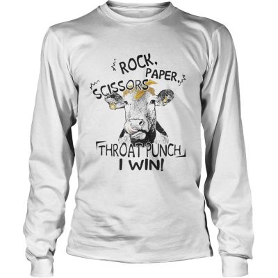 Cattle Rock paper scissors throat punch I win Longsleeve Tee