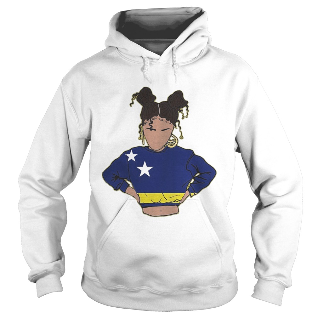 Curacao Flag Girls Rock Hoodie