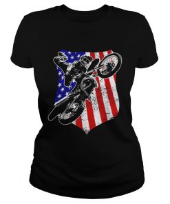 Dirt Bike Motocross 4th of July  Classic Ladies