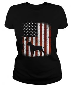 Dogo Argentino American Flag Dog 4th Of July  Classic Ladies
