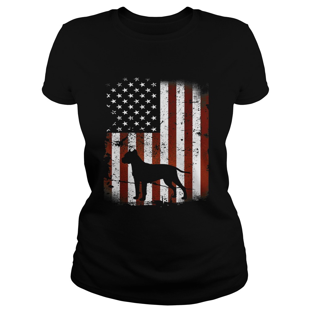 Dogo Argentino American Flag Dog 4th Of July Classic Ladies