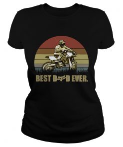 Fathers Day Motocross best dad ever  Classic Ladies