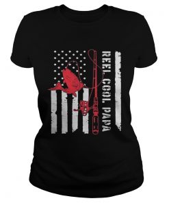 Fishing Reel cool papa American flag  Classic Ladies