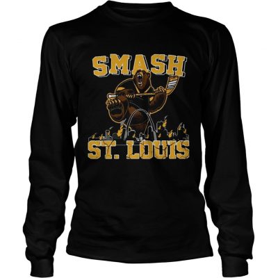 Funny Blades Bruins Smash St Louis Longsleeve Tee