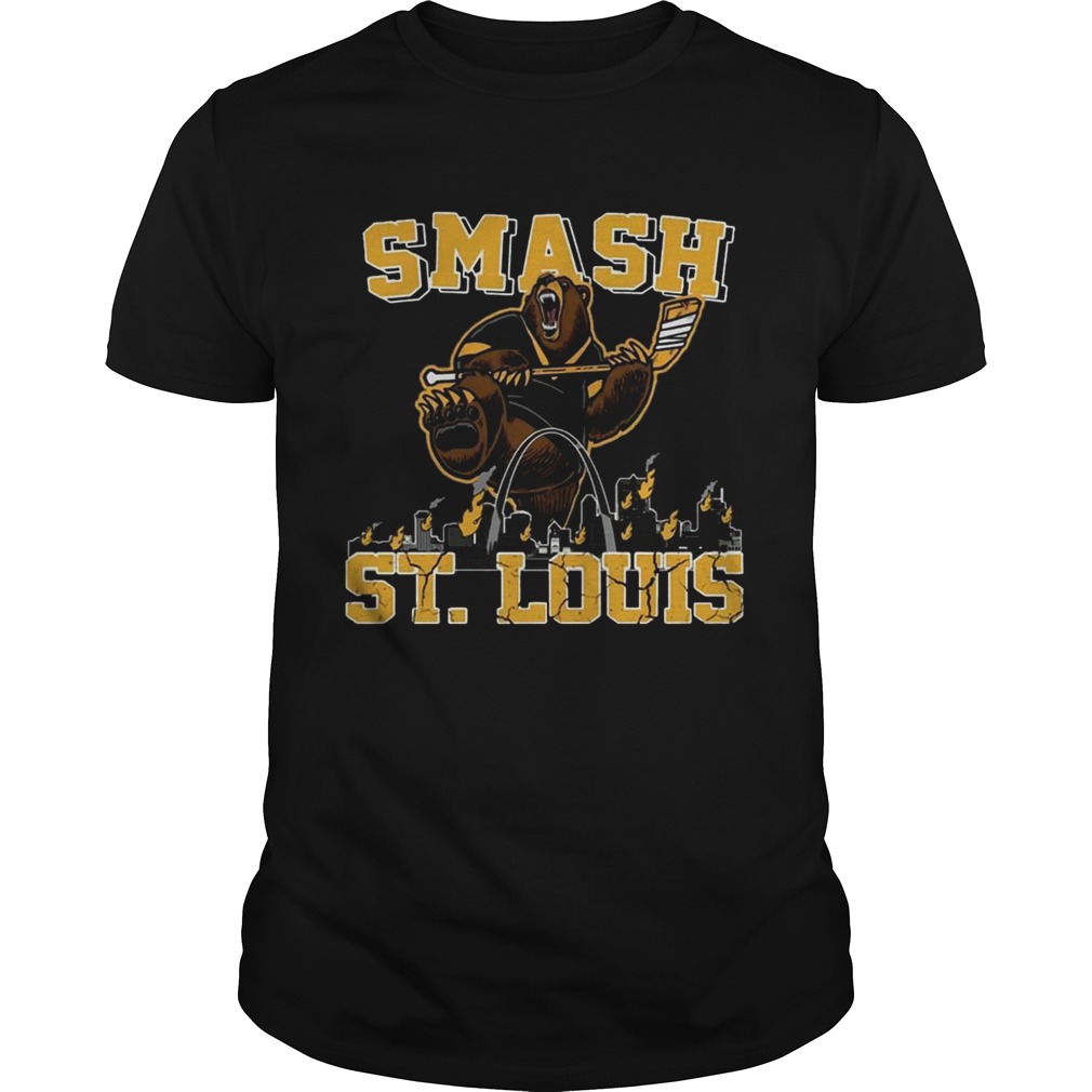 Funny Blades Bruins Smash St Louis T-shirt