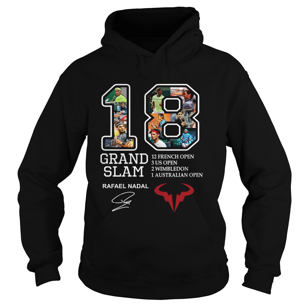 Grand Slam 18 Rafael Nadal signature 12 French open Hoodie