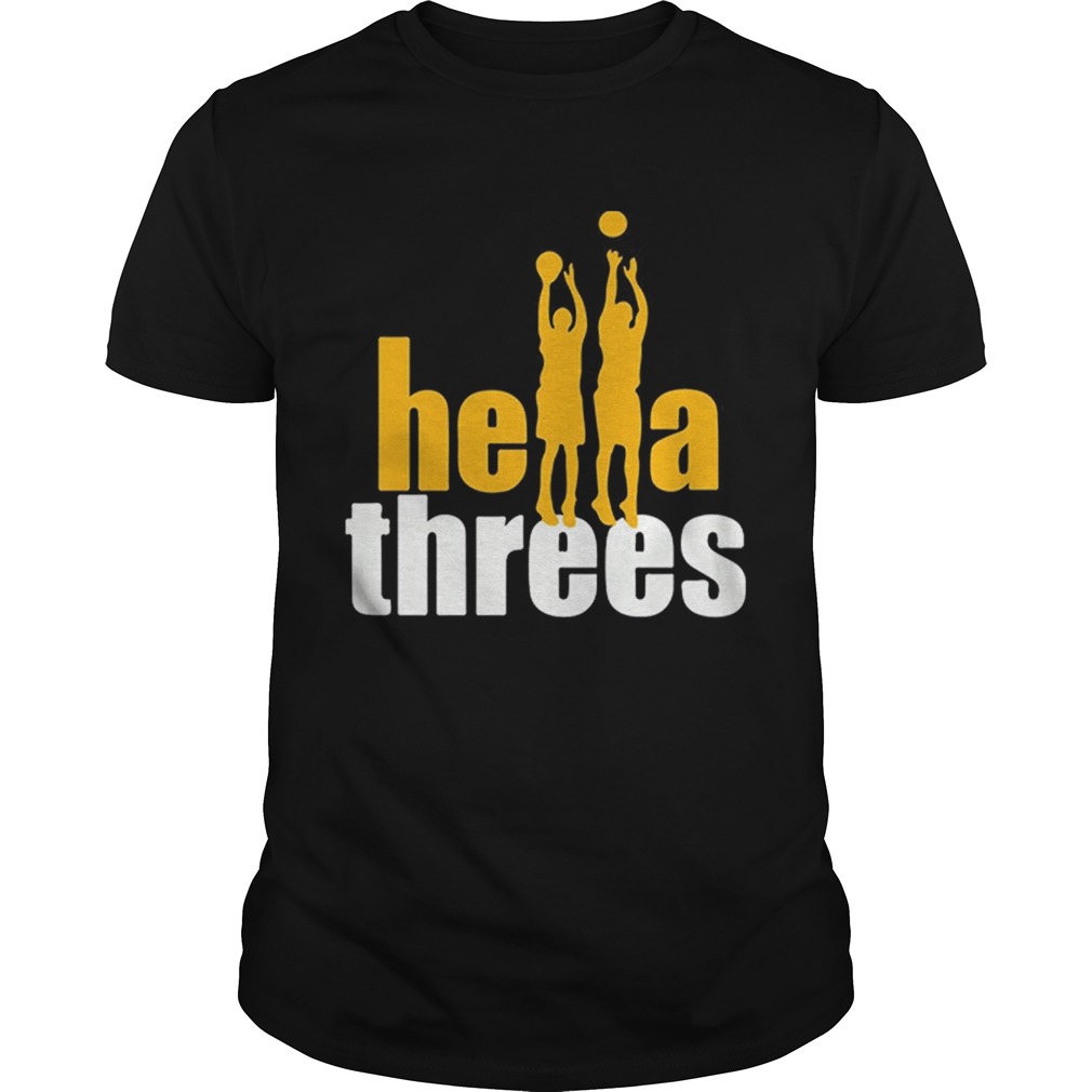 Hot Hella Threes Golden State Warriors Basketball Shirt