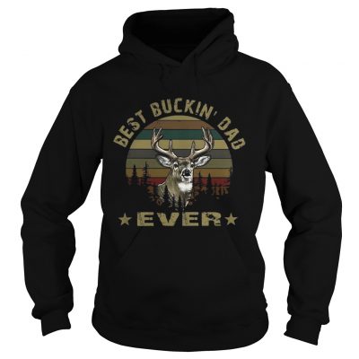 Hunting best buckin Dad ever vintage sunset Hoodie