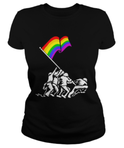 Iwo Jima Pride Flag Lgbt Rights For Military Soldiers  Classic Ladies