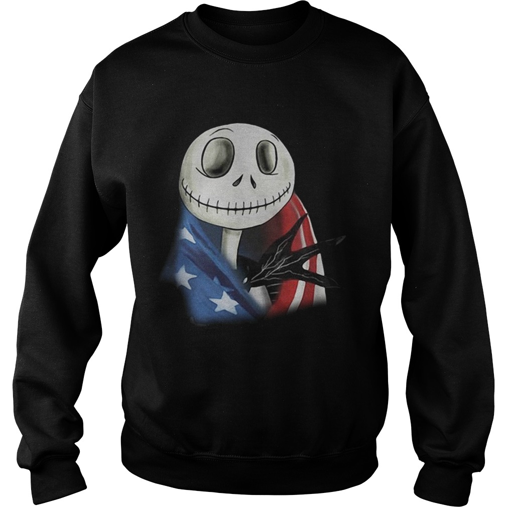 Jack Skellington American flag Sweatshirt