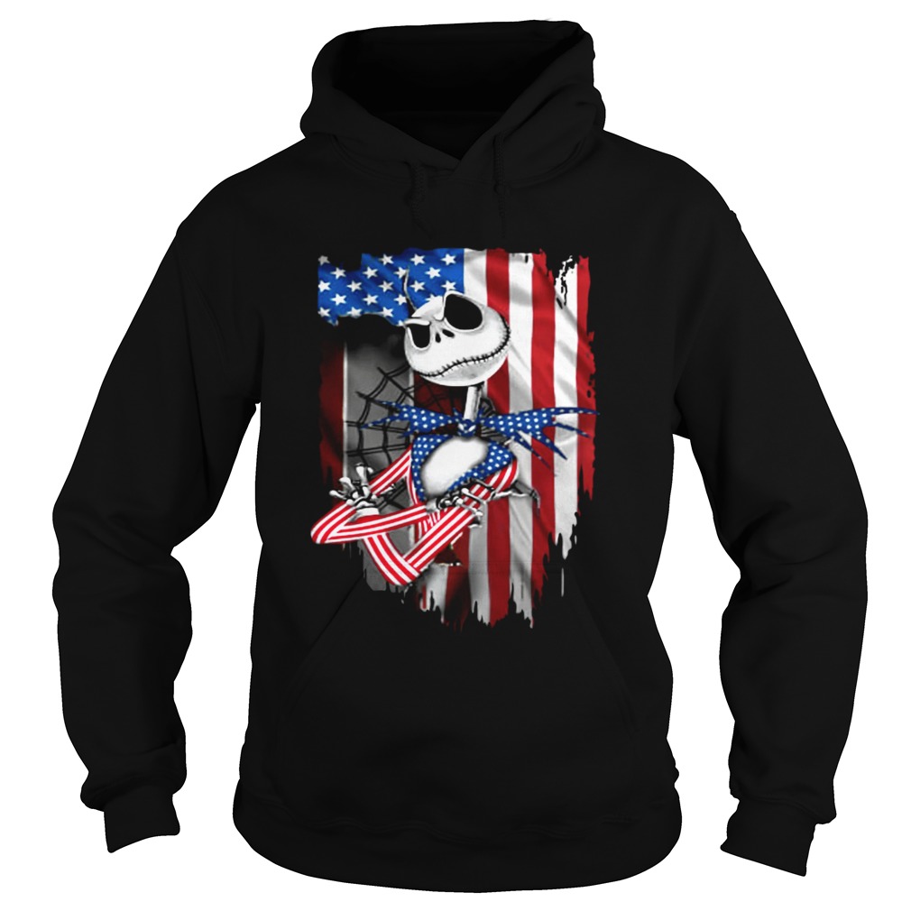 Jack Skellington American flag independence day Hoodie