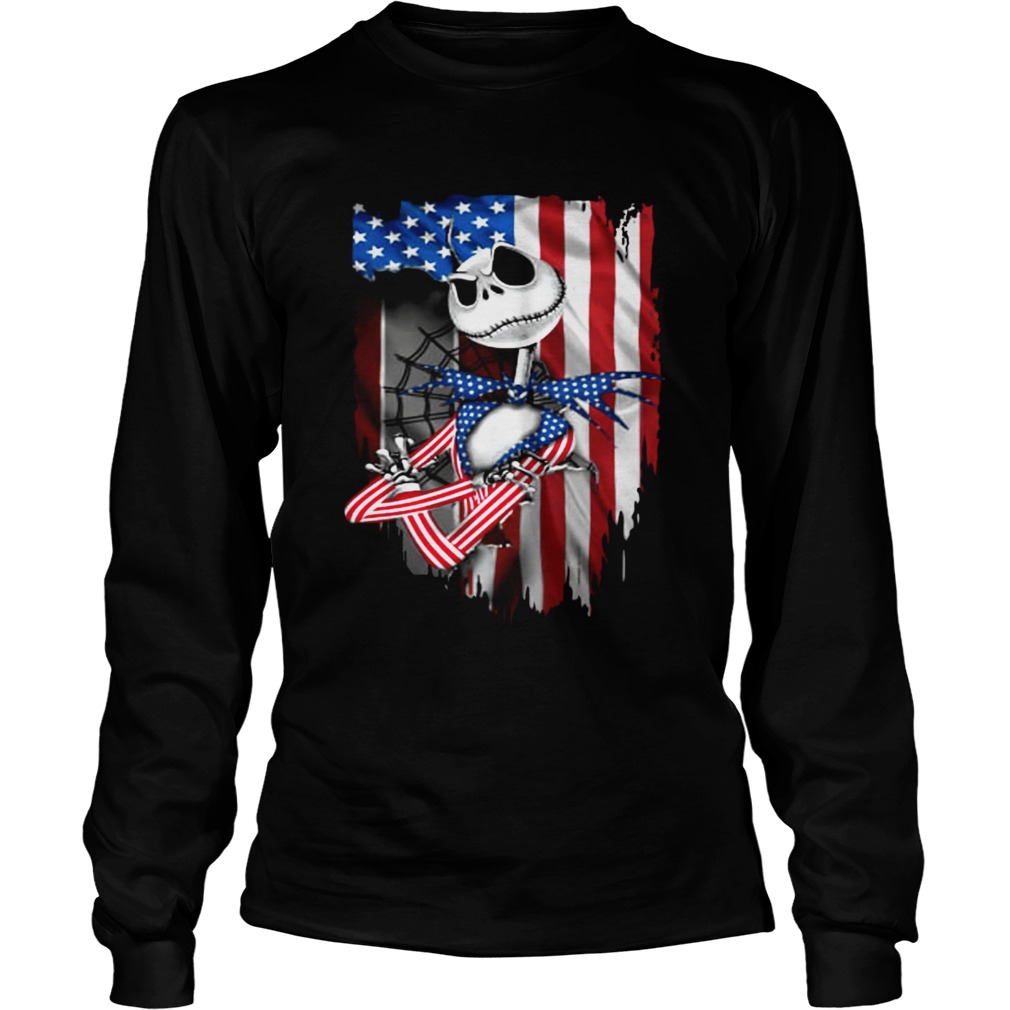 Jack Skellington American flag independence day LongSleeve