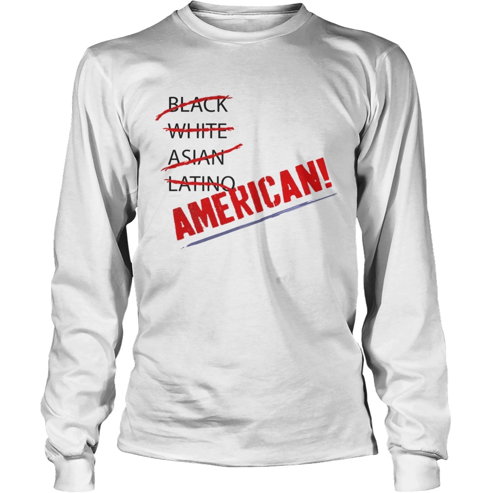 Joy Villa Black White Asian Latino American Shirt LongSleeve