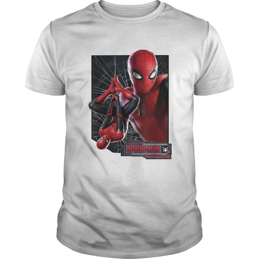 Marvel Spiderman far from home web frame shirt