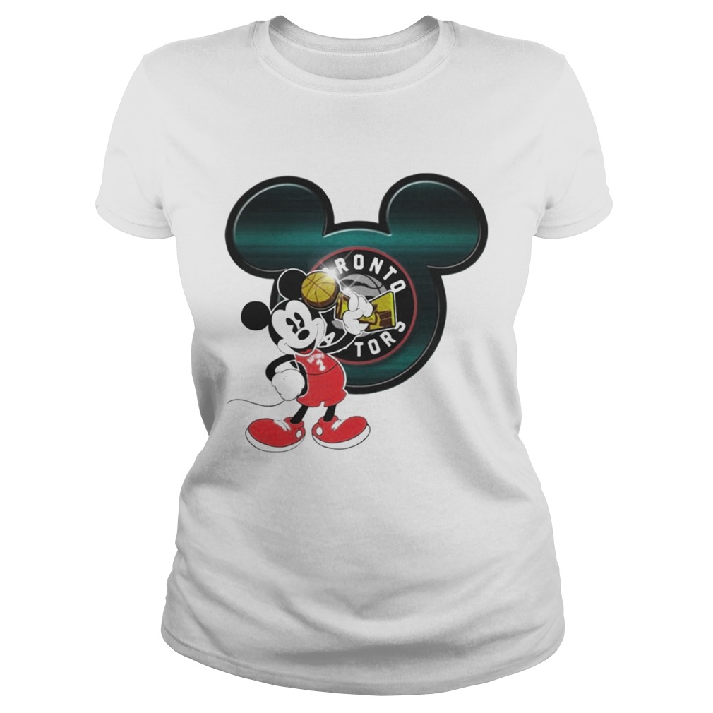 Mickey NBA Finals Champs 2019 Toronto Raptors TShirt Classic Ladies