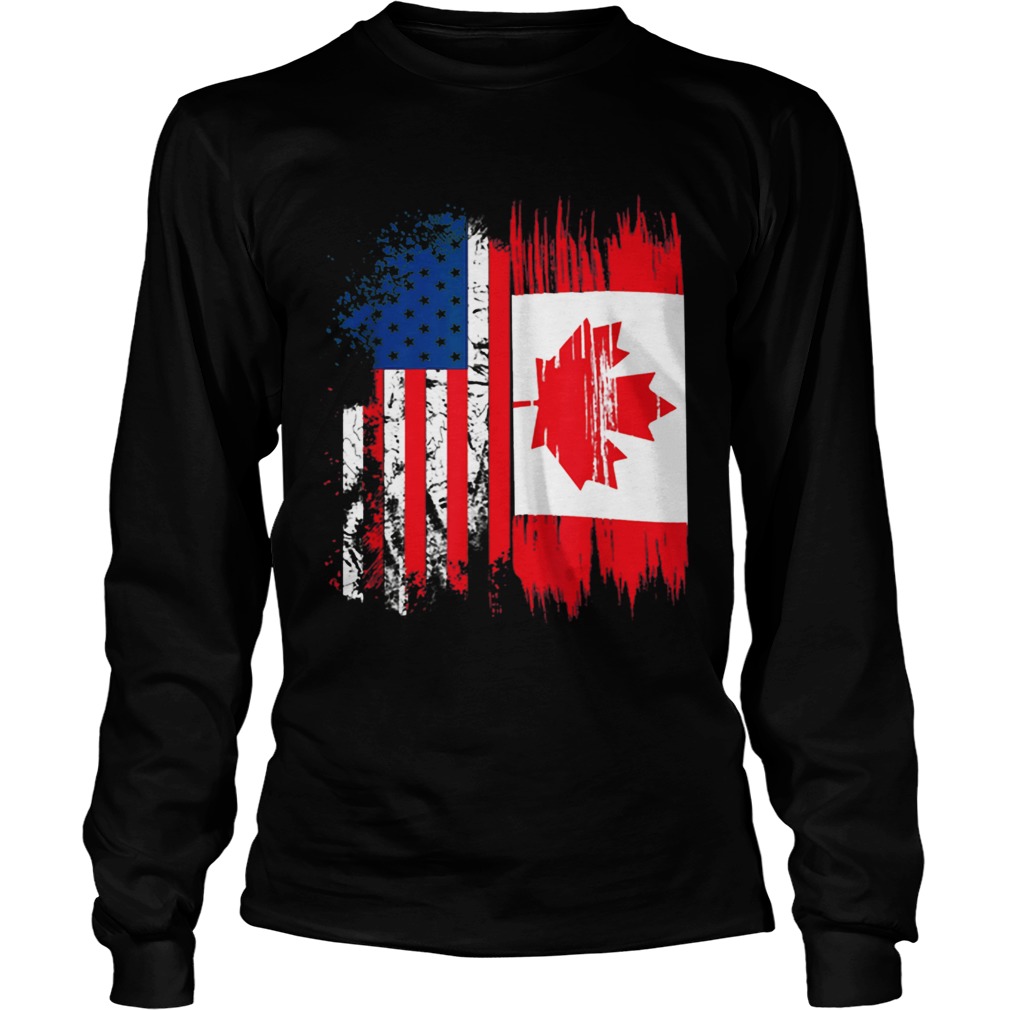 Original Canada Flag Canadian America Flag Shirt LongSleeve