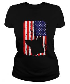 Patriotic German Shepherd American Flag Dog  Classic Ladies