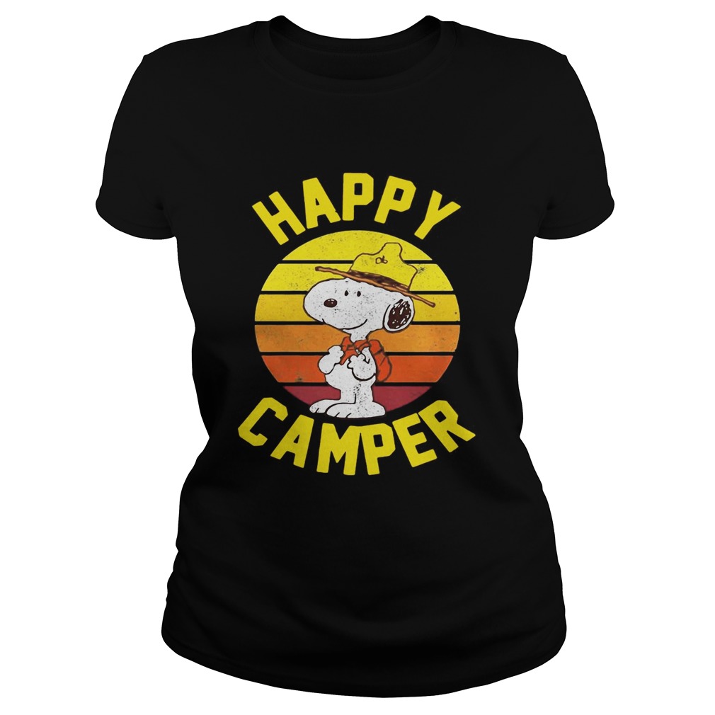 Peanuts Snoopy happy camper vintage Classic Ladies