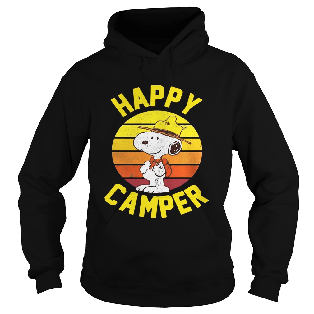 Peanuts Snoopy happy camper vintage Hoodie