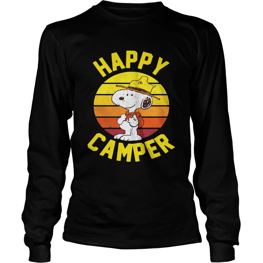 Peanuts Snoopy happy camper vintage LongSleeve